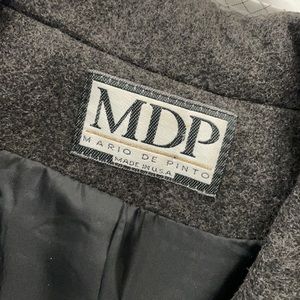 Long grey Mario de pinto wool coat
